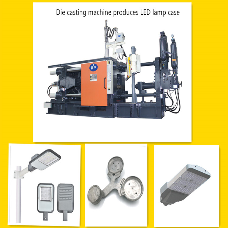 Machine de coulée sous pression pour le boîtier de lampe de rue LED de l'alliage d'aluminium